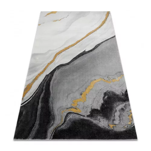 Covor EMERALD 1017 elegant, marmură - negru / auriu 140x190 cm