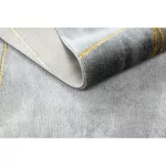 Covor EMERALD 1022 elegant, Figuri geometrice, marmură - gri / auriu 140x190 cm
