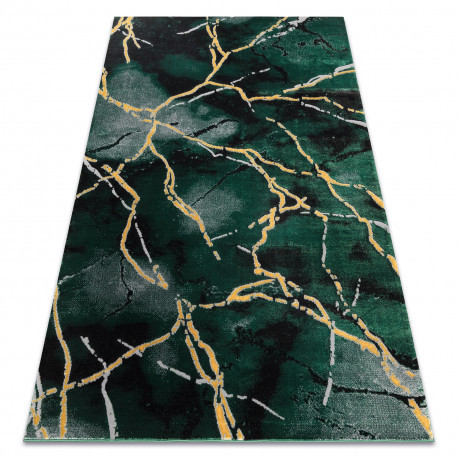 Exclusiv EMERALD covor 1018 glamour, elegant, marmură  verde/ aur 80x150 cm