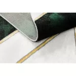Covor EMERALD 1015 elegant, marmură - Figuri geometrice,verde / auriu 80x150 cm
