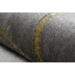 Covor EMERALD 1012 elegant, Figuri geometrice, marmură - gri / auriu 80x150 cm