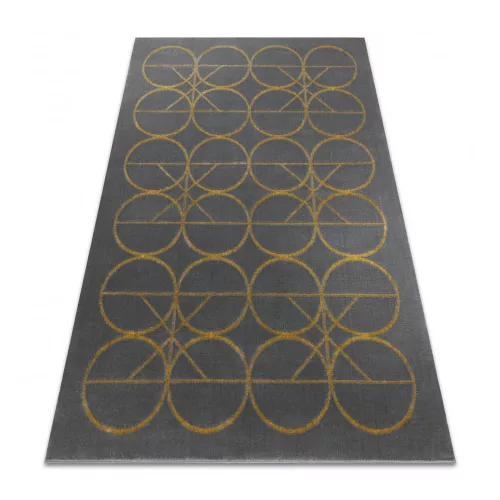 Covor EMERALD 1010 elegant,  gri / auriu 80x150 cm