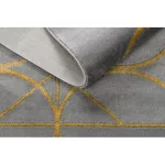 Covor EMERALD 1010 elegant,  gri / auriu 80x150 cm