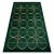 Covor EMERALD 1010 elegant, verde / auriu 80x150 cm