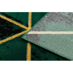 Covor EMERALD 1020 elegant, marmură - Triunghi,verde / auriu 80x150 cm