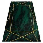 Exclusiv EMERALD covor 1022 glamour, elegant, marmură  verde/ aur 80x150 cm