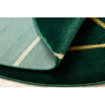 Exclusiv EMERALD covor 1013 cerc- glamour, elegant verde/ aur  200 cm