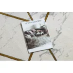 Exclusiv EMERALD covor 1012 cerc- glamour, elegant, marmură  crem / aur 200 cm