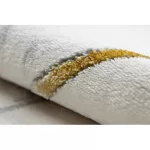 Exclusiv EMERALD covor 1012 cerc- glamour, elegant, marmură  crem / aur 200 cm