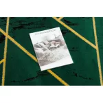 Exclusiv EMERALD covor 1012 cerc- glamour, elegant, marmură verde / aur 200 cm