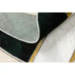 Exclusiv EMERALD covor 1015 cerc- glamour, elegant, marmură  verde / aur  160 cm