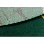Covor EMERALD 1012 Cerc, - elegant, marmură - Figuri geometrice,verde / auriu 160 cm