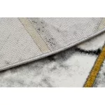 Exclusiv EMERALD covor 1020 cerc- glamour, elegant, marmură , triunghiuri negru / aur  200 cm