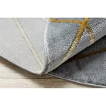 Exclusiv EMERALD covor 1022 cerc- glamour, elegant, marmură Gri / aur  200 cm