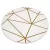 Covor EMERALD 1013 Cerc, - elegant, Figuri geometrice, crem / auriu 120 cm