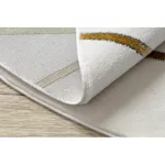 Covor EMERALD 1013 Cerc, - elegant, Figuri geometrice, crem / auriu 120 cm