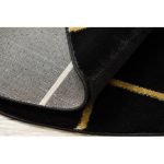 Covor EMERALD 1012 Cerc, - elegant, marmură - Figuri geometrice, negru / auriu 120 cm