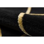 Covor EMERALD 1012 Cerc, - elegant, marmură - Figuri geometrice, negru / auriu 120 cm