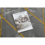 Covor EMERALD 1012 Cerc, - elegant, marmură - Figuri geometrice, gri / auriu 120 cm