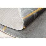 Covor EMERALD 1012 Cerc, - elegant, marmură - Figuri geometrice, gri / auriu 120 cm