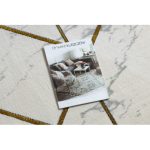 Covor EMERALD 1012 Cerc, - elegant, marmură - Figuri geometrice, crem / auriu 120 cm