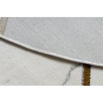 Covor EMERALD 1012 Cerc, - elegant, marmură - Figuri geometrice, crem / auriu 120 cm