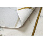 Covor EMERALD 1012 Cerc, - elegant, marmură - Figuri geometrice, crem / auriu 120 cm