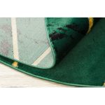 Exclusiv EMERALD covor 1012 cerc- glamour, elegant, marmură  verde / aur 120 cm
