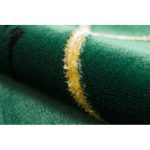 Exclusiv EMERALD covor 1012 cerc- glamour, elegant, marmură  verde / aur 120 cm