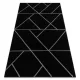  Kab. Covor EMERALD 7543 glamour, geometric elegant negru / argintiu 140x190 cm