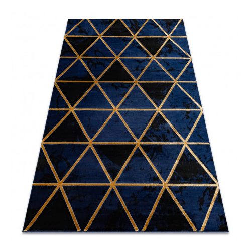 Covor EMERALD 1020 marmură, albastru închis/auriu 160x220 cm