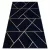  Covor EMERALD 1012 glamour, geometric elegant albastru închis / auriu 240x330 cm