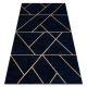 Covor EMERALD 1012 Figuri geometrice albastru închis/auriu 200x290 cm