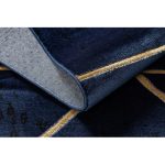 Covor EMERALD 1012 Figuri geometrice albastru închis/auriu 180x270 cm