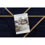 Covor EMERALD 1012 Figuri geometrice albastru închis/auriu 160x220 cm