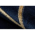 Covor EMERALD 1012 Figuri geometrice albastru închis/auriu 80x150 cm