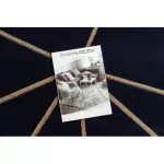 Covor EMERALD 1013 Figuri geometrice albastru închis/auriu 200x290 cm