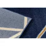 Covor EMERALD 1013 Figuri geometrice albastru închis/auriu 200x290 cm