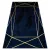 Covor EMERALD 1022 Figuri geometrice albastru închis/auriu 80x150 cm