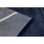 Covor EMERALD 1022 Figuri geometrice albastru închis/auriu 80x150 cm