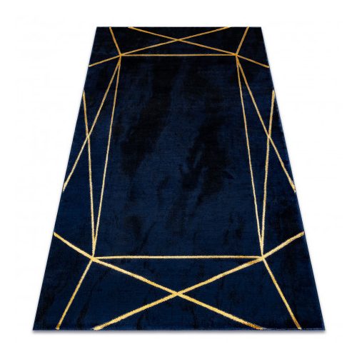 Covor EMERALD 1022 Figuri geometrice albastru închis/auriu 120x170 cm