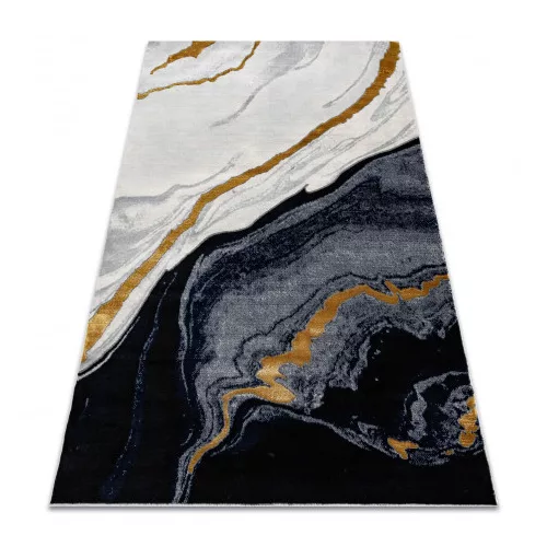  Kab. Covor EMERALD 1017 glamour, marmură elegantă albastru închis / auriu 280x370 cm