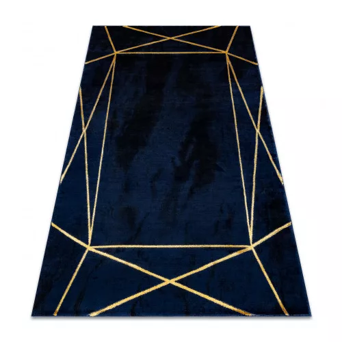  Kab. Covor EMERALD 1022 glamour, geometric elegant albastru închis / auriu 280x370 cm