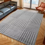 Ay. Art covor modern 80 x 150 cm 1123 argintiu