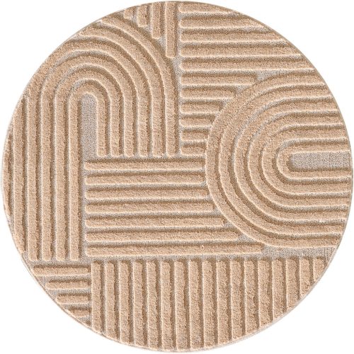  Ay. ART 1121 Covor rotund roz shaggy 80 x 80 cm
