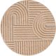  Ay. ART 1121 Covor rotund roz shaggy 80 x 80 cm