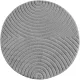 Ay. Art covor modern rotund 80 x 80 cm 1122 argintiu