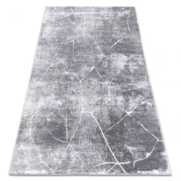   Covor modern MEFE 2783 marmură - înălțime fir 2 gri închis 80x150 cm