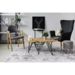 Akril valencia covor 2328 ORNAMENT gri închis / nuanța fildeșului 80x150 cm