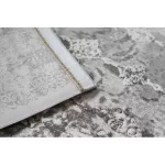 Akril valencia covor 2328 ORNAMENT gri închis / nuanța fildeșului 80x150 cm